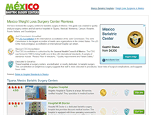 Tablet Screenshot of mexicobariatricsurgerycenters.com